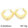 1 Piece Simple Style Geometric Solid Color 304 Stainless Steel 18K Gold Plated Earrings