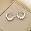 1 Piece Simple Style Geometric Solid Color 304 Stainless Steel 18K Gold Plated Earrings