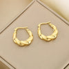 1 Piece Simple Style Geometric Solid Color 304 Stainless Steel 18K Gold Plated Earrings