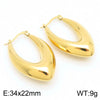 1 Piece Simple Style Geometric Solid Color 304 Stainless Steel 18K Gold Plated Earrings