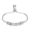 1 Piece Simple Style Geometric Stainless Steel Inlay Artificial Rhinestones Bracelets