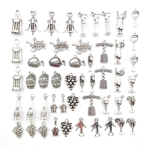 1 Piece Simple Style Grape Wine Glass Alloy Plating Pendant Jewelry Accessories