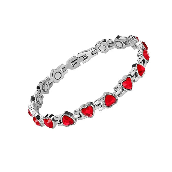 1 Piece Simple Style Heart Shape Alloy Plating Inlay Zircon Women'S Bracelets