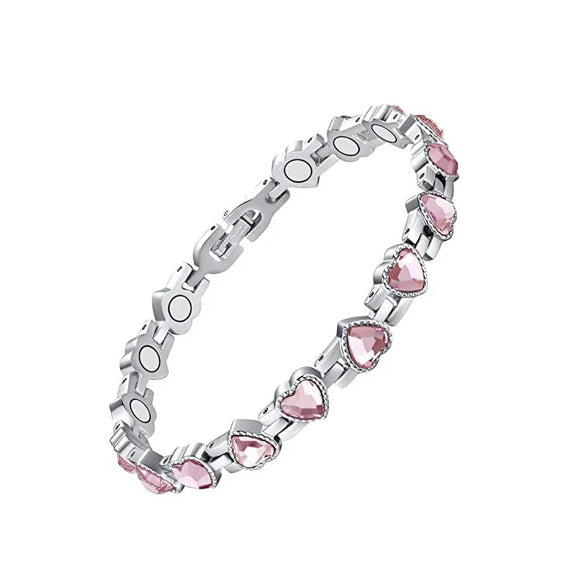 1 Piece Simple Style Heart Shape Alloy Plating Inlay Zircon Women'S Bracelets