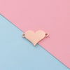 1 Piece Stainless Steel 18K Gold Plated Customization Laser Engraving Heart Shape Pendant