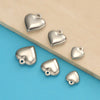 1 Piece Stainless Steel 18K Gold Plated Customization Laser Engraving Heart Shape Pendant