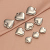 1 Piece Stainless Steel 18K Gold Plated Customization Laser Engraving Heart Shape Pendant