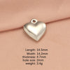 1 Piece Stainless Steel 18K Gold Plated Customization Laser Engraving Heart Shape Pendant