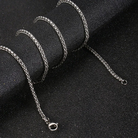 Simple Style Rhombus 304 Stainless Steel Metal Chain Unisex Necklace