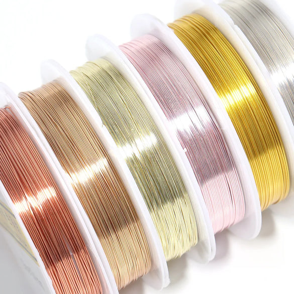 1 Piece Simple Style Solid Color Copper Plating Silk Thread Jewelry Accessories