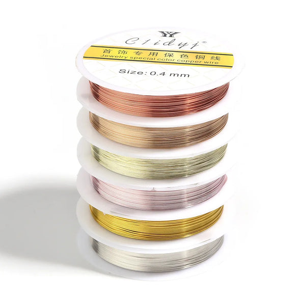 1 Piece Simple Style Solid Color Copper Plating Silk Thread Jewelry Accessories