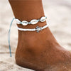 Wholesale Jewelry Simple Style Starfish Alloy Seed Bead Patchwork Anklet