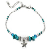 Wholesale Jewelry Simple Style Starfish Alloy Seed Bead Patchwork Anklet