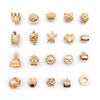 1 Piece Simple Style Tortoise Flower Grape Alloy Plating Beads Jewelry Accessories