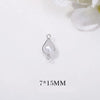 1 Piece Simple Style Water Droplets Copper Plating Inlay Pendant Jewelry Accessories