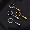 1 Piece Simple Style Water Droplets 201 Stainless Steel Drop Earrings