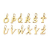 1 Piece Stainless Steel 14K Gold Plated Letter Polished Pendant