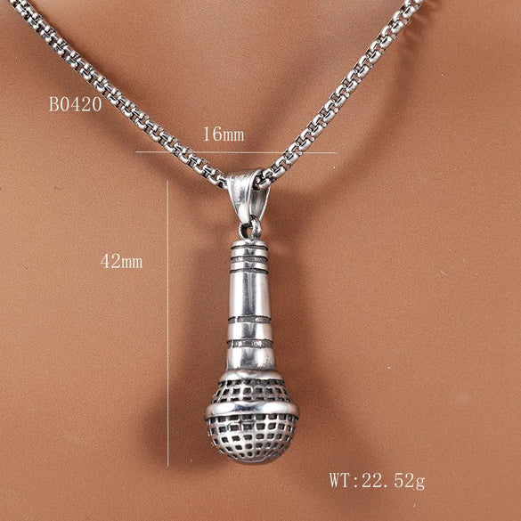 1 Piece 304 Stainless Steel Geometric Pendant Chain