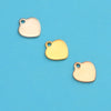 1 Piece Stainless Steel Customization Laser Engraving Heart Shape Pendant