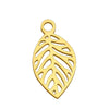 1 Piece Stainless Steel Leaf Flower Polished Pendant