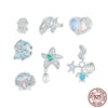 1 Piece Sterling Silver Tortoise Starfish Conch Beads