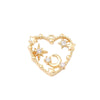 1 Piece Sweet Simple Style Star Moon Heart Shape Metal Plating Inlay Pendant Jewelry Accessories