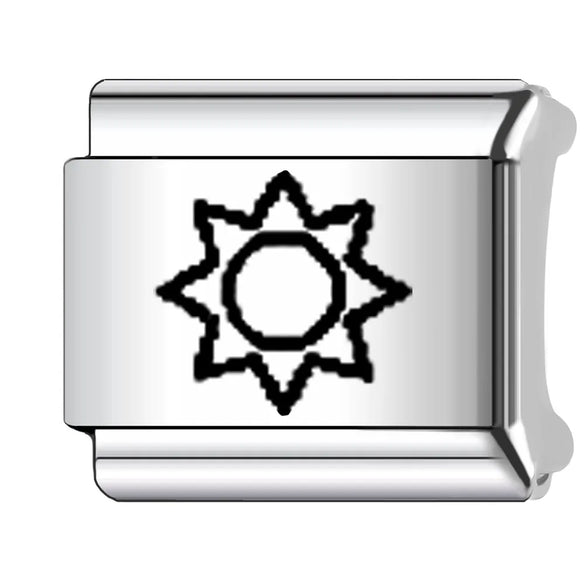 1 Piece Titanium Steel Copper Color Block Beads