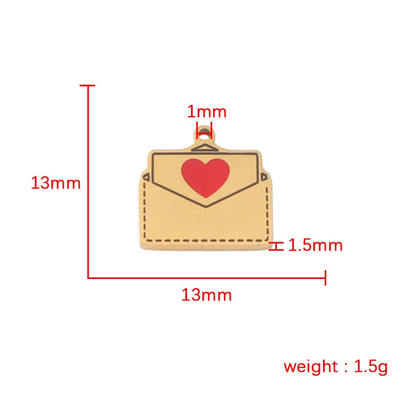 1 Piece Titanium Steel 18K Gold Plated Customization Laser Engraving Heart Shape Pendant