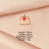 1 Piece Titanium Steel 18K Gold Plated Customization Laser Engraving Heart Shape Pendant