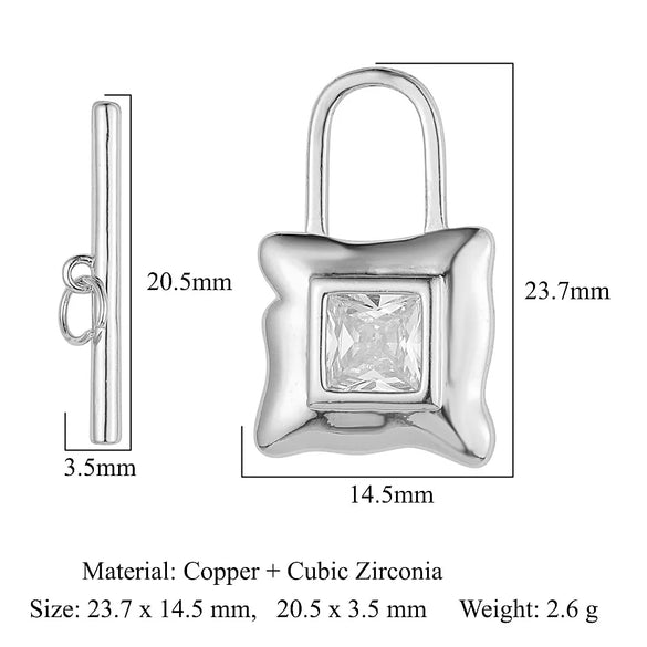 1 Piece Titanium Steel Solid Color Pendant