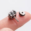 1 Piece Vintage Style Geometric 316 Stainless Steel  Zircon Ear Studs