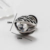 1 Piece Vintage Style Geometric 316 Stainless Steel  Zircon Ear Studs