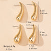 1 Set 1 Pair Elegant Simple Style Water Droplets CCB Ear Studs