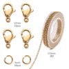 1 Set 304 Stainless Steel Solid Color Chain Lobster Clasp