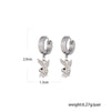 1 Set Artistic Heart Shape Eye Butterfly Alloy Plating Hollow Out Inlay Rhinestones Women's Earrings