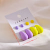 1 Set Cute Water Droplets Stoving Varnish Arylic Ear Studs