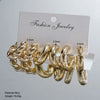 1 Set Elegant Simple Style Geometric Plating Zinc Alloy Earrings