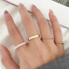 1 Set Fashion Moon Heart Shape Alloy Plating Inlay Zircon Women'S Open Ring