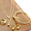 1 Set Fashion Solid Color Alloy Metal Women's Jewelry Set