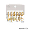 1 Set IG Style Simple Style Star Flower Butterfly Hollow Out 304 Stainless Steel 18K Gold Plated Drop Earrings