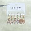 1 Set Marine Style Beach Simple Style Scallop Starfish Conch Alloy Drop Earrings