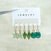 1 Set Marine Style Beach Simple Style Scallop Starfish Conch Alloy Drop Earrings