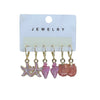 1 Set Marine Style Beach Simple Style Scallop Starfish Conch Alloy Drop Earrings
