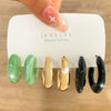 1 Set Retro C Shape Alloy Ear Studs
