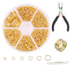 1 Set Metal Copper Printing Simple Style