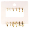 1 Set Simple Style Round Plating Alloy Earrings