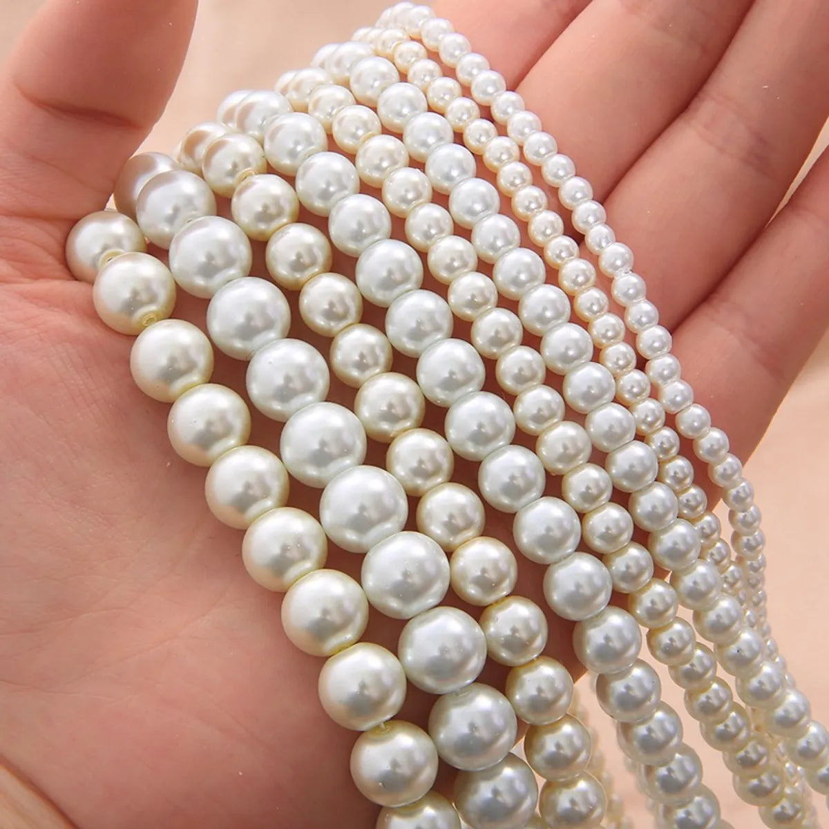 1 Set Diameter 4mm Diameter 6 Mm Diameter 8mm Glass Solid Color Beads ...