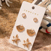 1 Set Vacation Marine Style Beach Starfish Shell Arylic Alloy Drop Earrings Ear Studs