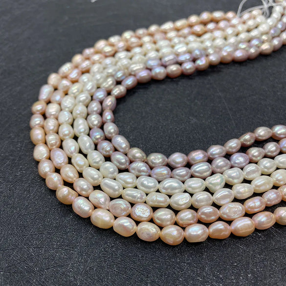 1 String Freshwater Pearl Geometric Beads