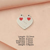 10 PCS/Package 304 Stainless Steel 18K Gold Plated Rose Gold Plated Customization Laser Engraving Heart Shape Pendant
